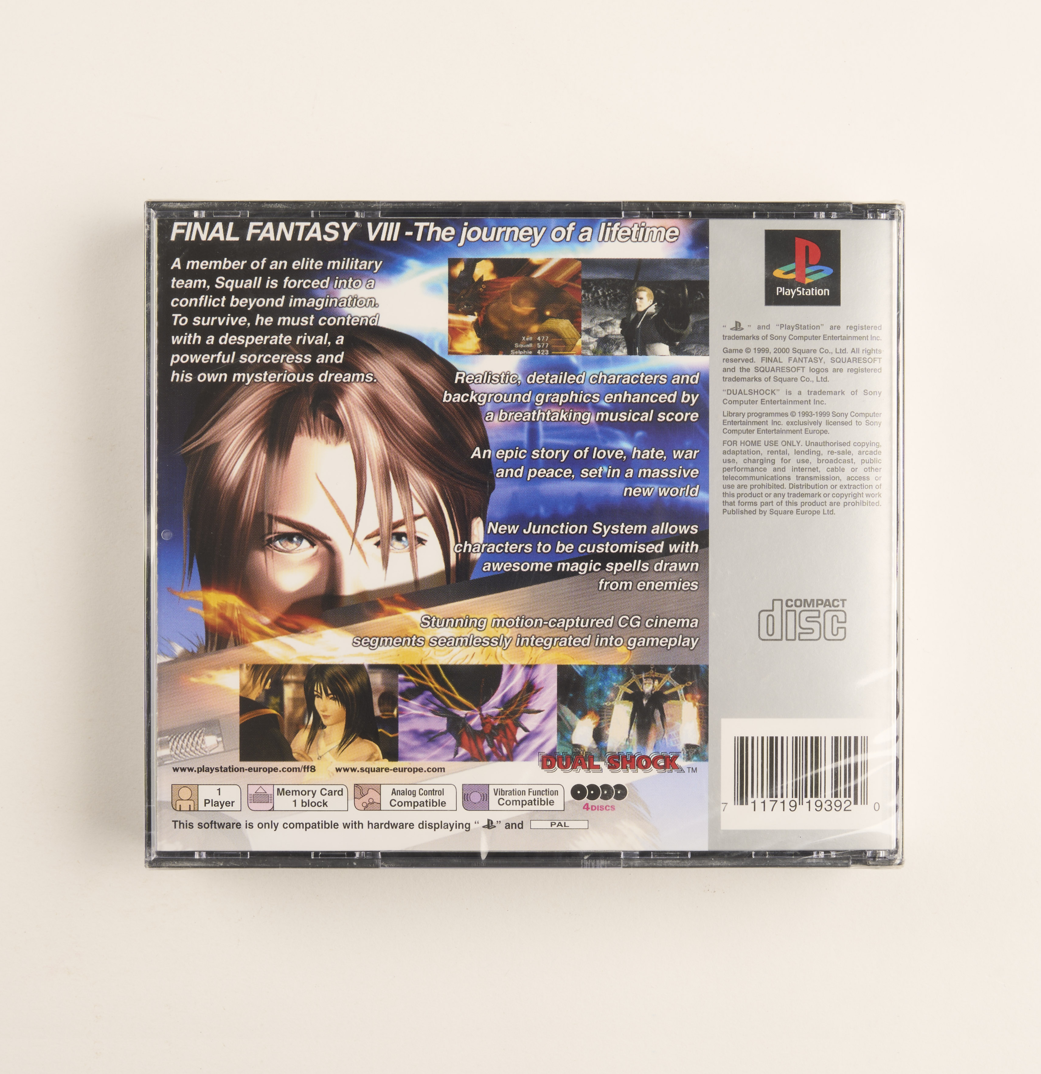 Sony - Final Fantasy 8 PAL - PlayStation - Sealed - Image 2 of 2