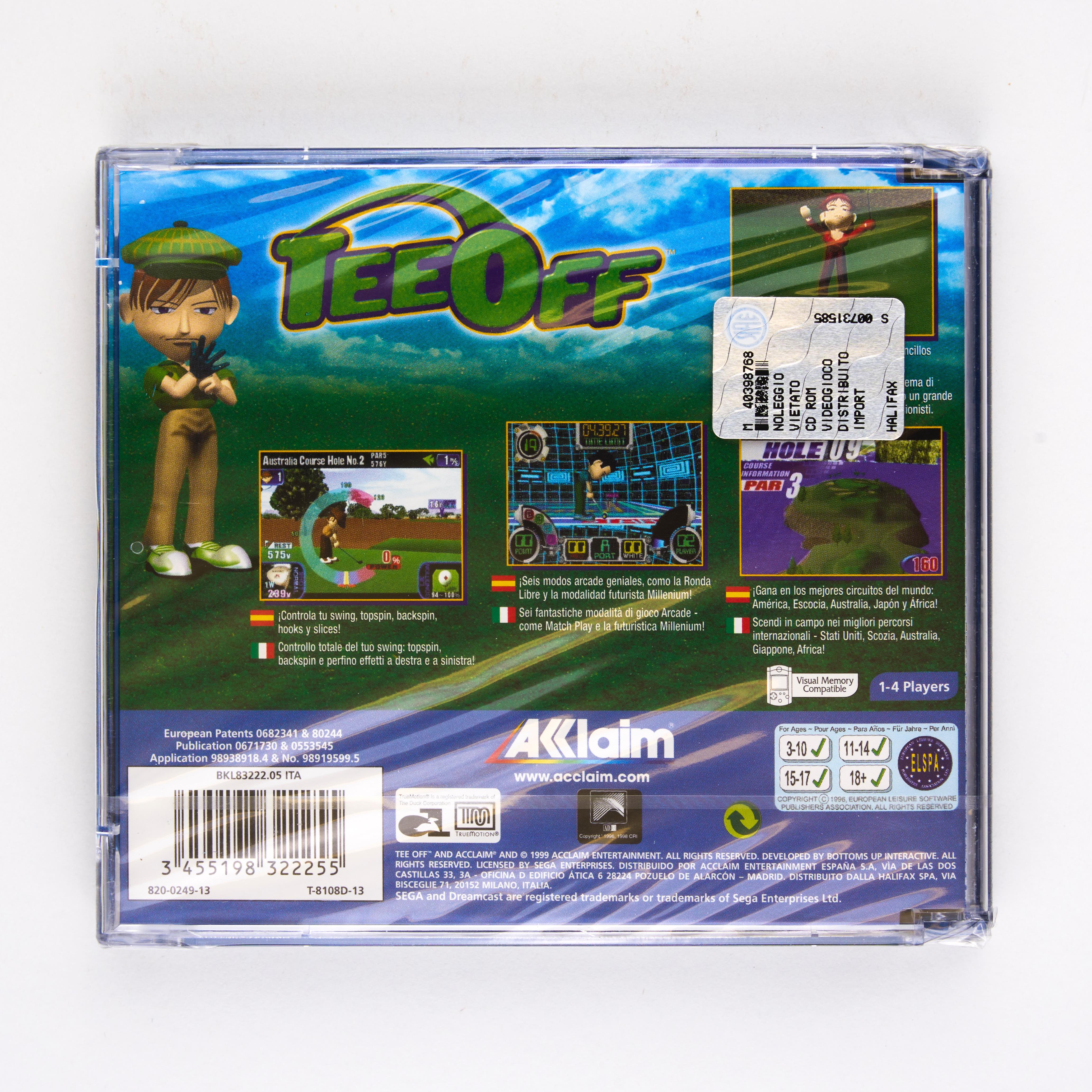 SEGA - TeeOff - Dreamcast - Sealed - Image 2 of 2