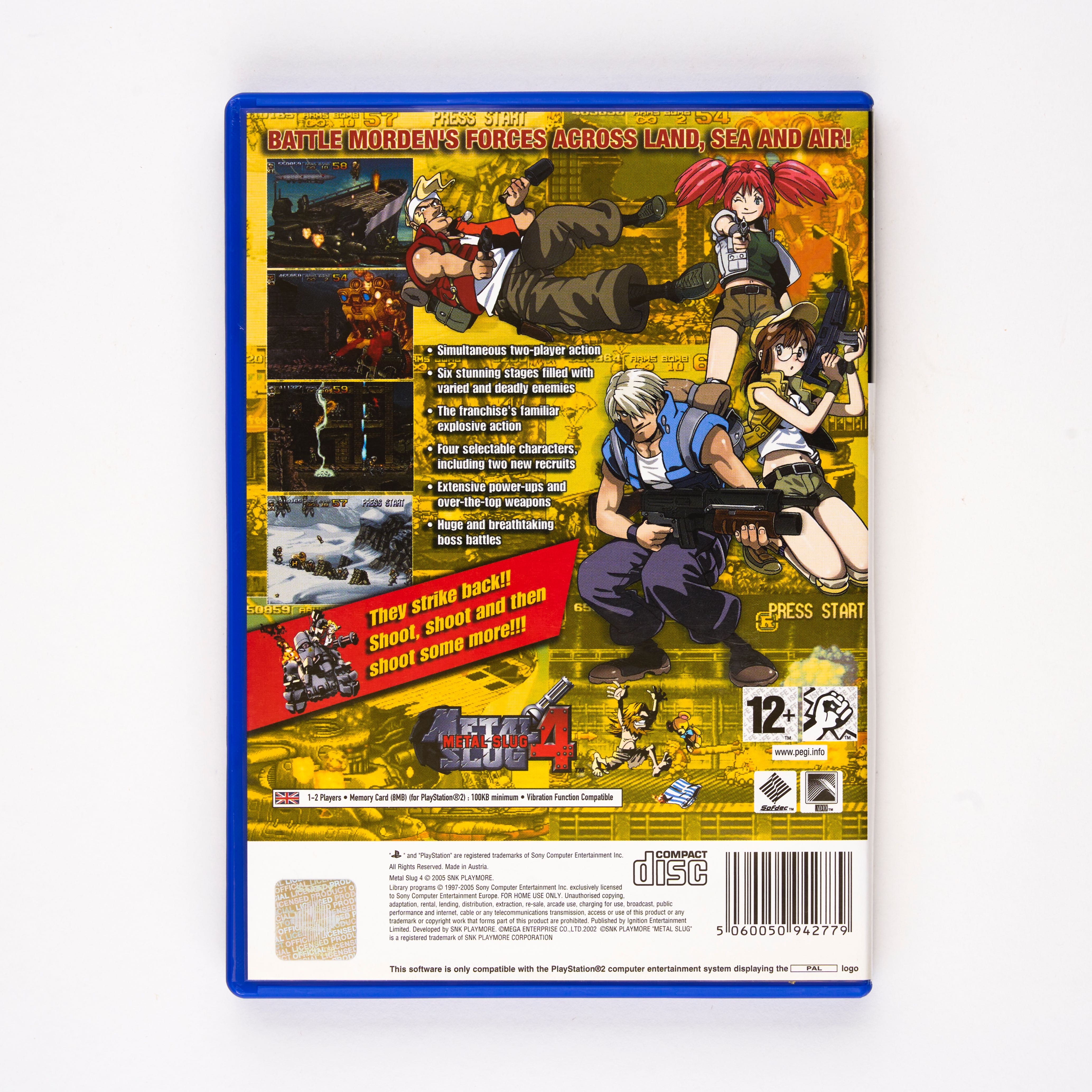 Sony - Metal Slug 4 PAL - Playstation 2 - Complete In Box - Bild 2 aus 2