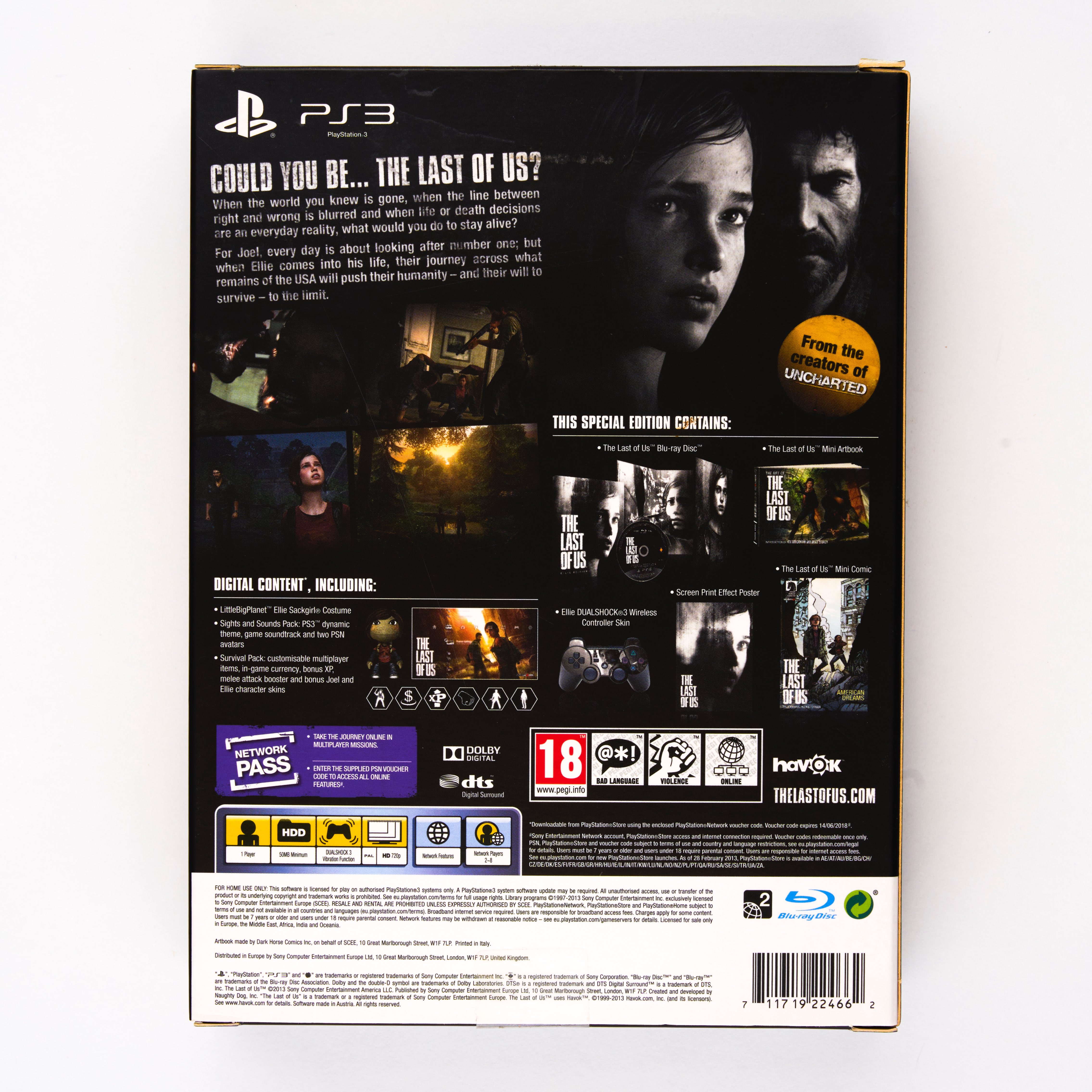 Sony - The Last of Us Ellie Edition PAL - Playstation 3 - Complete In Box - Image 2 of 2