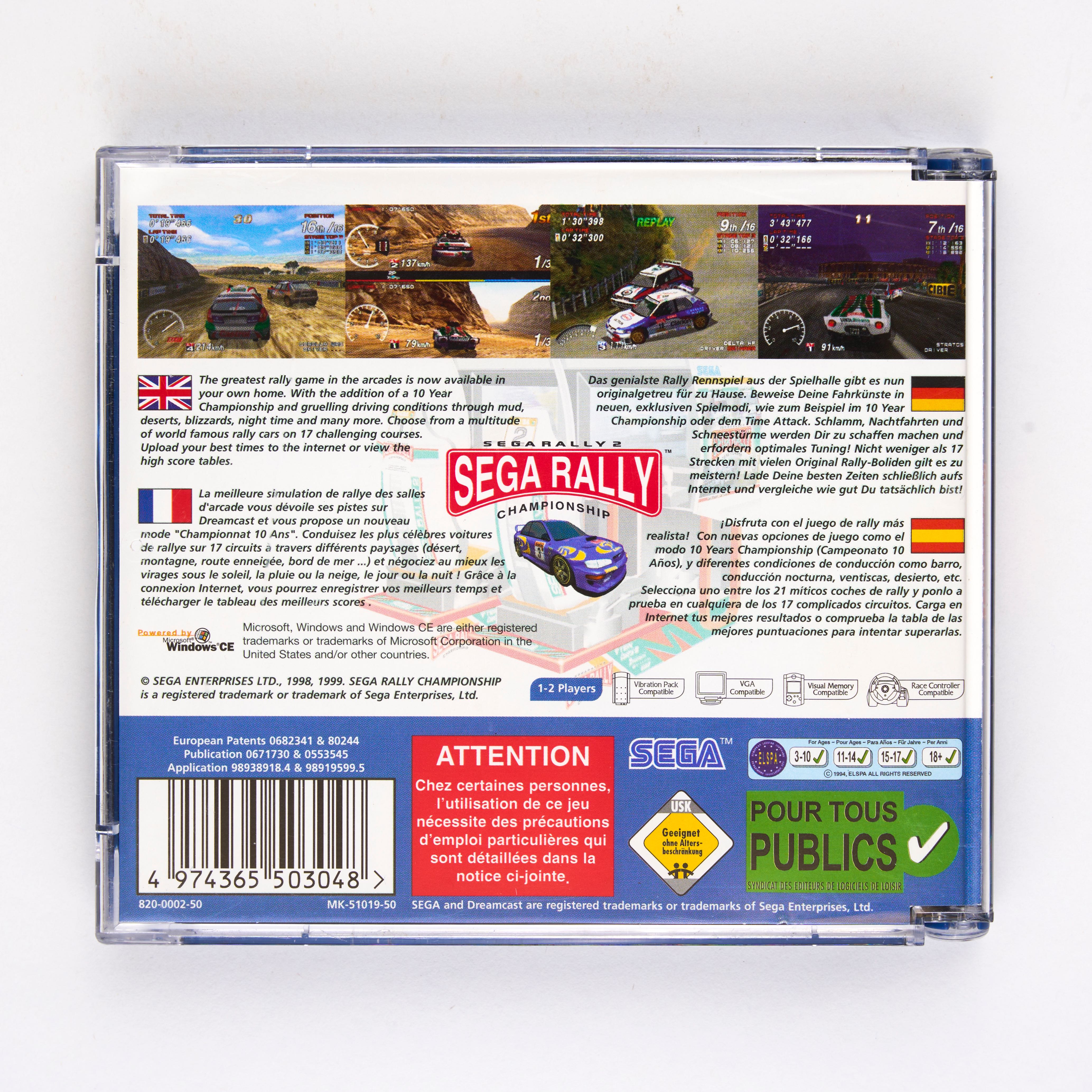 SEGA - Sega Rally 2 Sega Rally Championship - Dreamcast - Complete In Box - Image 2 of 2
