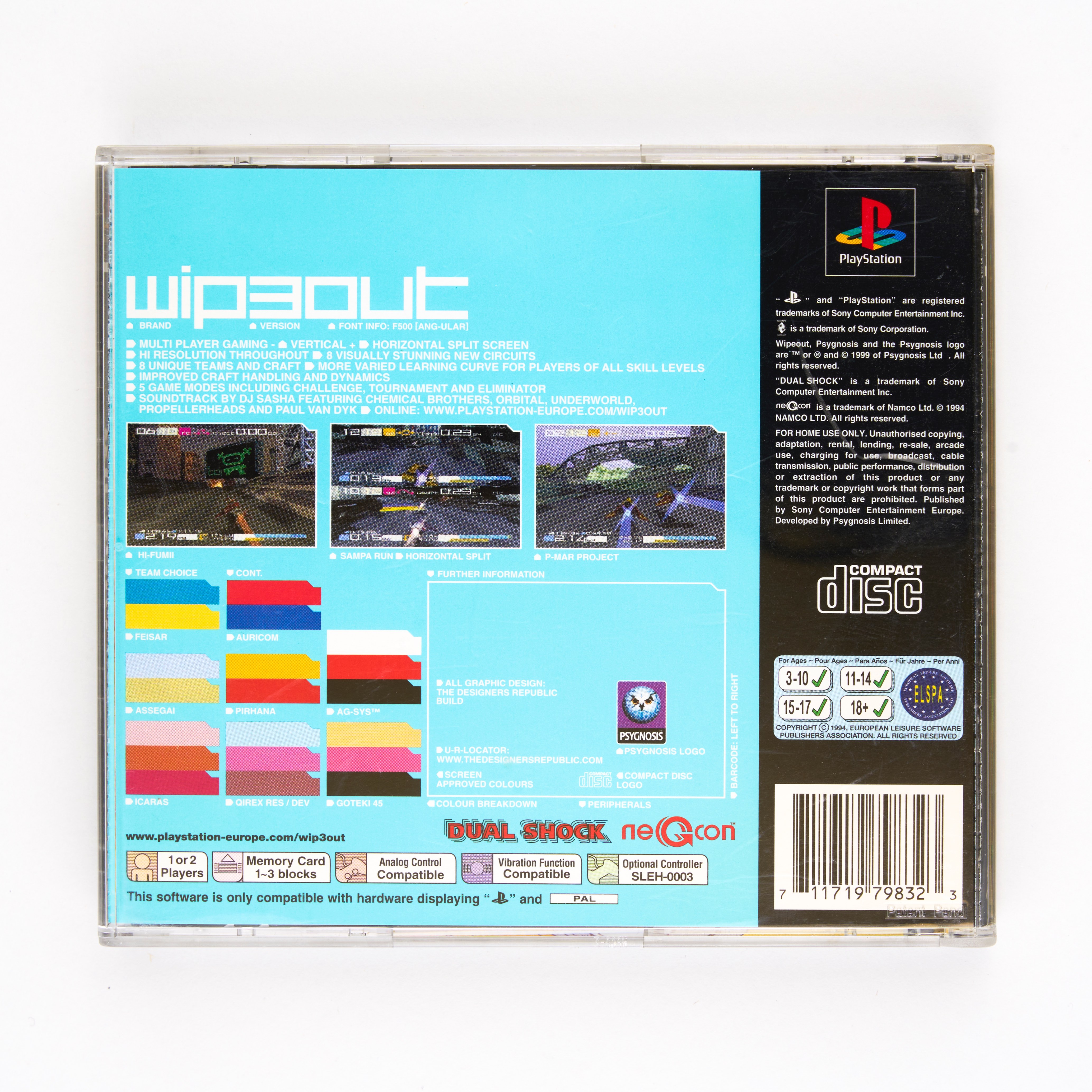 Sony - Wipeout 3 PAL - Playstation - Complete In Box - Image 2 of 2
