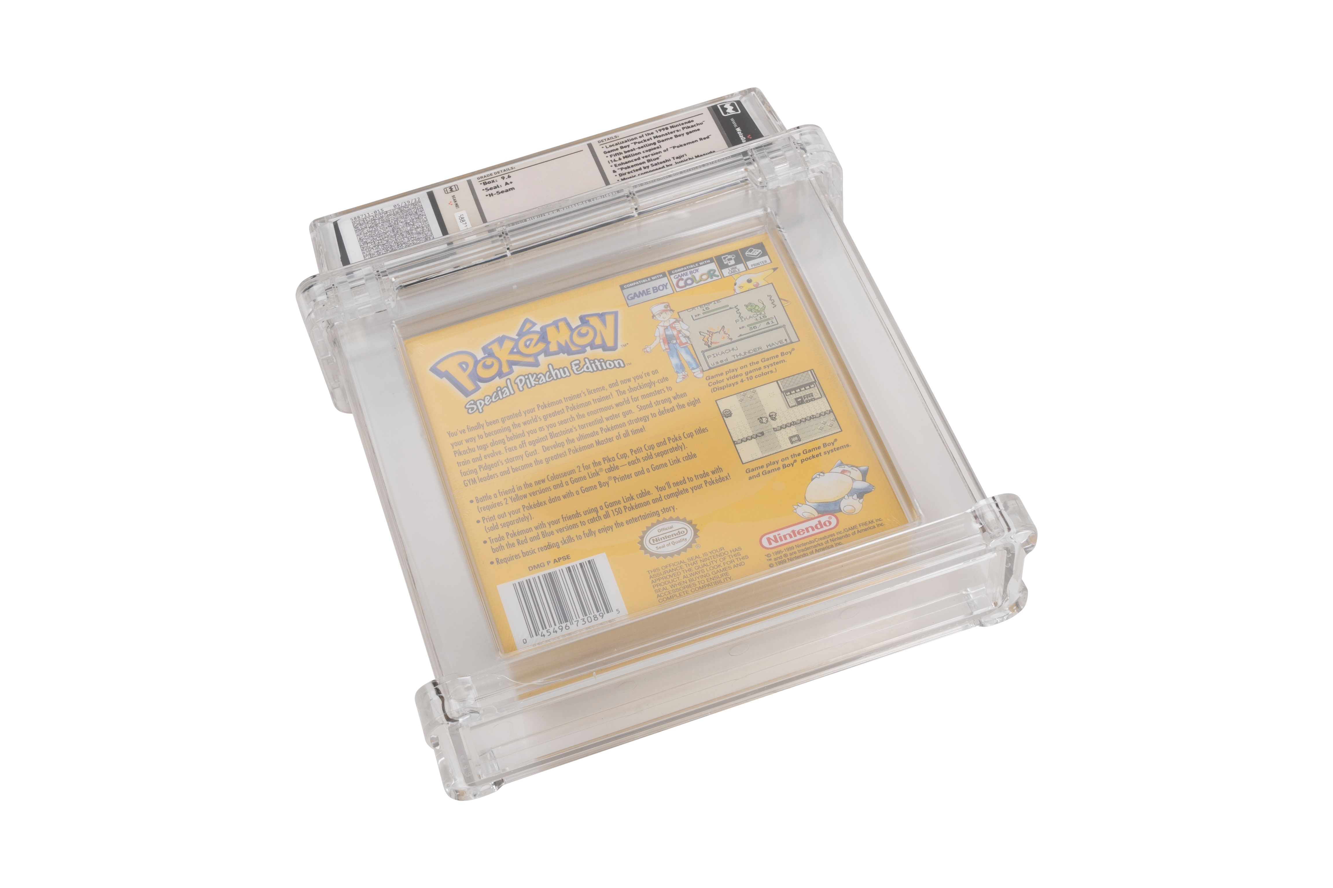 Nintendo - WATA Pokémon Yellow 9.6 A+ - Game Boy - Image 2 of 2