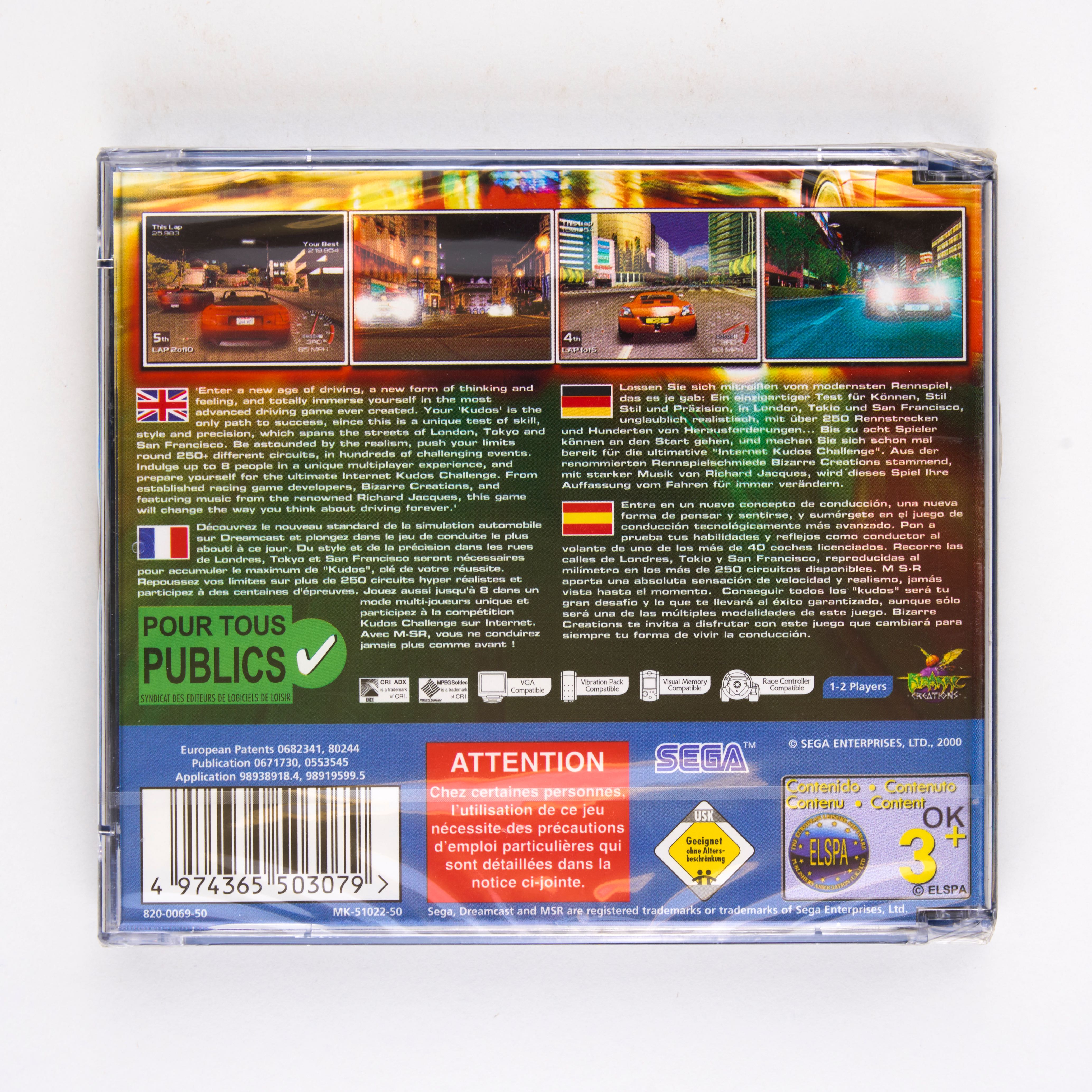 SEGA - MSR: Metropolis Street Racer - Dreamcast - Sealed - Image 2 of 2