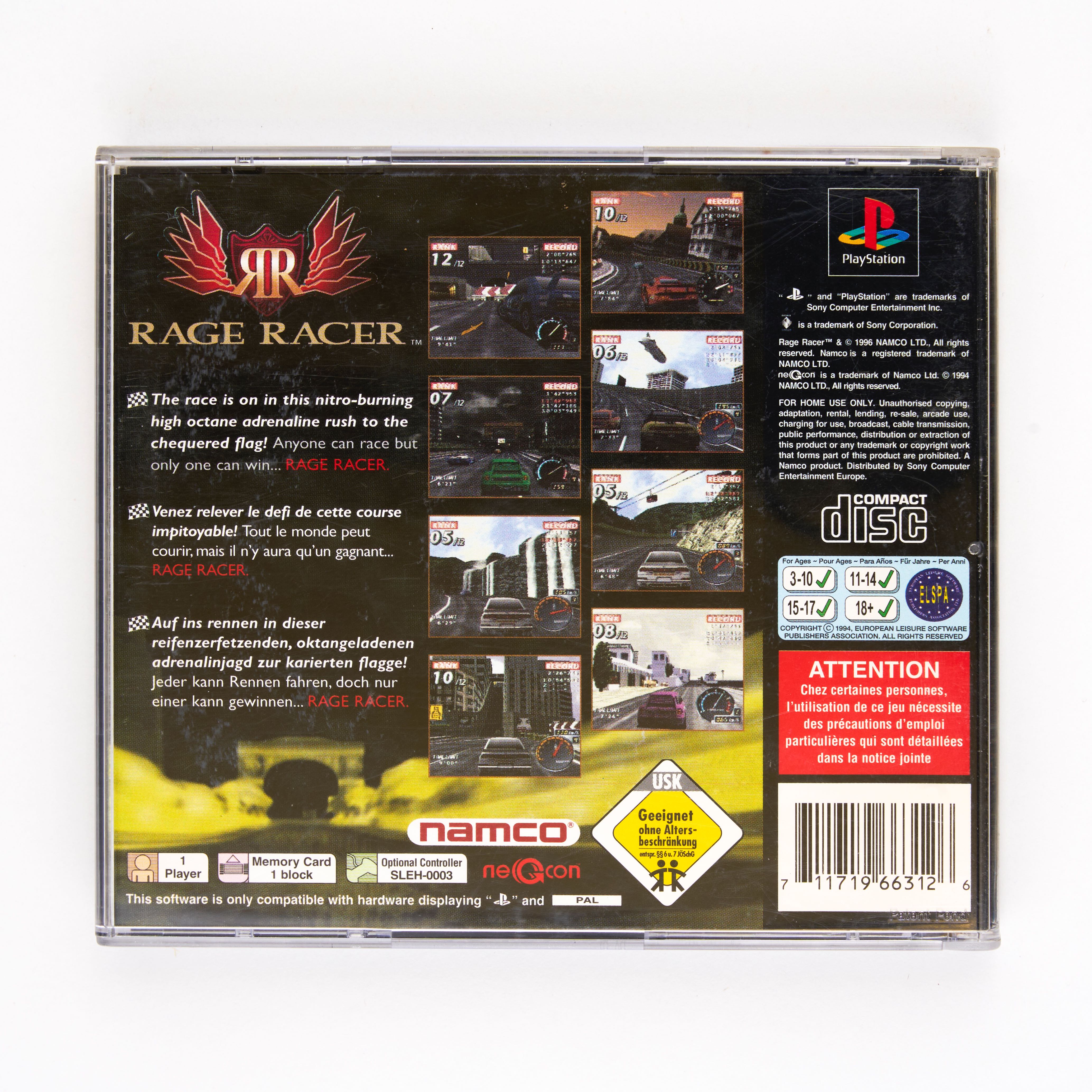 Sony - Ridge Racer PAL - Playstation - Complete In Box - Bild 2 aus 2