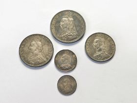 VICTORIA 1887 JUBILEE SILVER COINS.