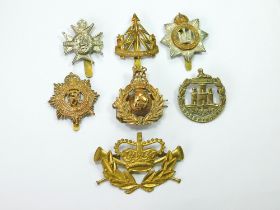 BRITISH REGIMENTAL CAP BADGES.