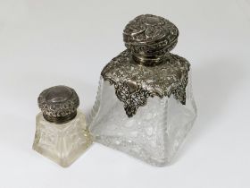 SILVER SCENT BOTTLES.