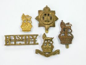 WWI DEVON REGIMENTAL BADGES.