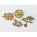 WWI FRENCH SOUVENIR BROOCHES.