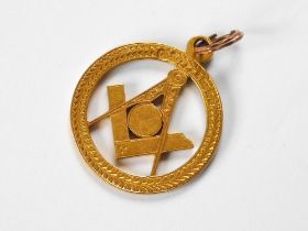 GOLD MASONIC FOB.