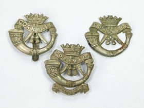 WWI CORNWALL INFANTRY BADGES.