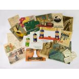 VINTAGE ADVERTISING POSTCARDS & EPHEMERA.