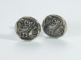 GREEK CUFFLINKS.