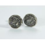 GREEK CUFFLINKS.