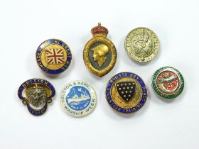 MILITARY RELATED BADGES.