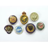 MILITARY RELATED BADGES.