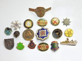 VARIOUS PIN BADGES ETC.