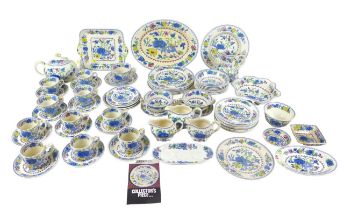 A Mason's part dinner, tea, and coffee service, decorated in the 'Regency' pattern, including