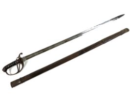 A Victorian Royal Artillery officers sword by Henry Wilkinson Pall Mall London with monogram and