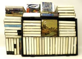 A collection set of approximately 65 volumes of art reference books, each in cardboard sleeves, pub.