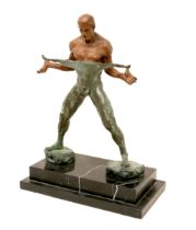 After Richard MacDonald (20th century): Rudolph Nureyev in dance pose, standing with legs apart