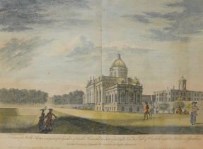 After A. Walker (British, 18th century): 'A View of the Noble House and part of the Garden of Castle