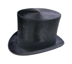 A good early 1900s brushed silk top hat by A J White size approximately 7 1/4, internal measures