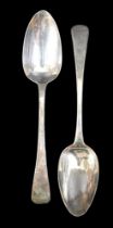 A George lll silver table spoon London 1810/11 Peter and William Bateman and another George lV spoon