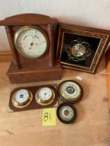 Barometers and clocks