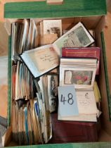 Large collection of postcards and albums