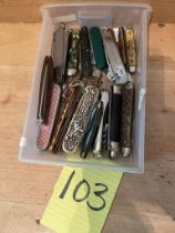 Assorted pocket knives