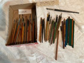 Qty of pencils, quill pens and odds