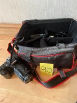 Nikon F401 X camera, lenses, case and accessories