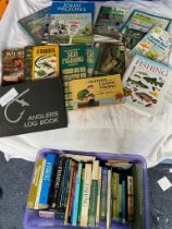 A collection of fishing related books