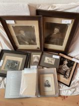 Framed and loose photographs