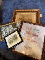 Watercolour and fishing themed pictures