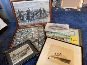 Various fishing pictures/cards etc