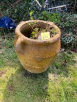 An urn shaped planter, a/f.