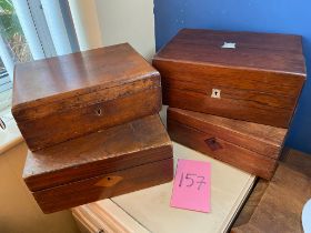 4 Assorted jewellery boxes a/f