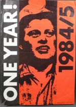 A poster published by the Mineworkers Defence Committee, 'One Year 1984/5', Aldgate Press, 57 by