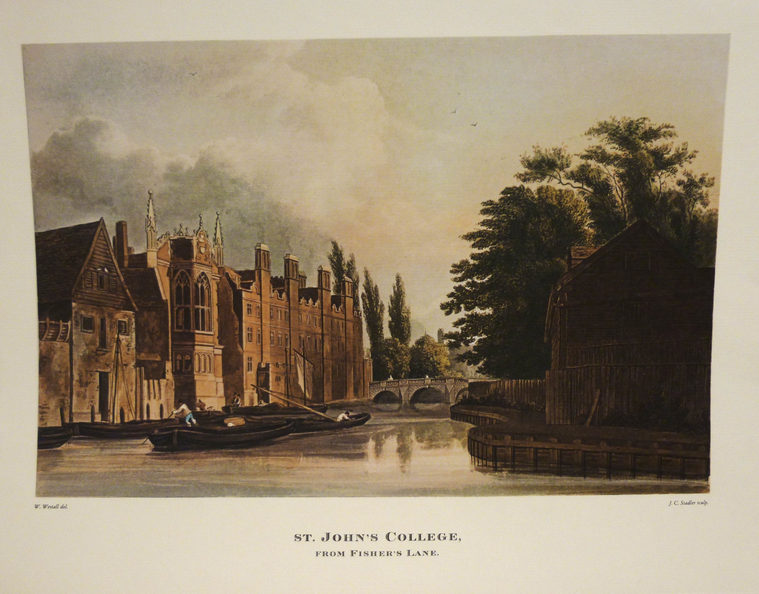A large collection of 19th century engravings relating to the Cambridge colleges and city, including - Image 11 of 15