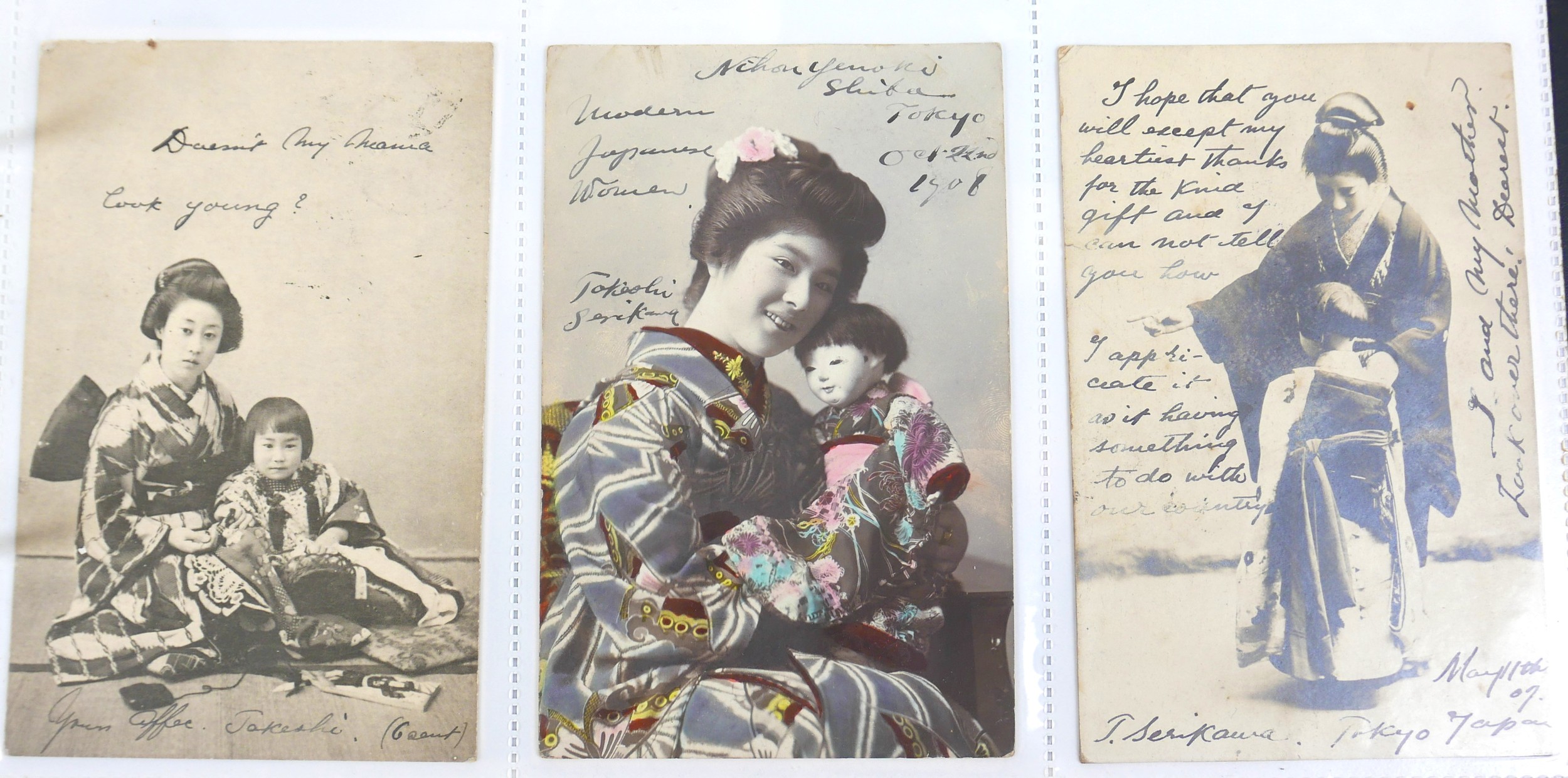 An incredible collection of early 1900's hand written Japanese postcards from Takeshi Serikawa to Mt - Image 18 of 21