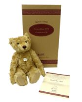 Steiff Teddy Boy 1905 replica released in 1998, light blond mohair, posable five jointed bear