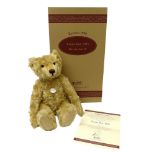 Steiff Teddy Boy 1905 replica released in 1998, light blond mohair, posable five jointed bear