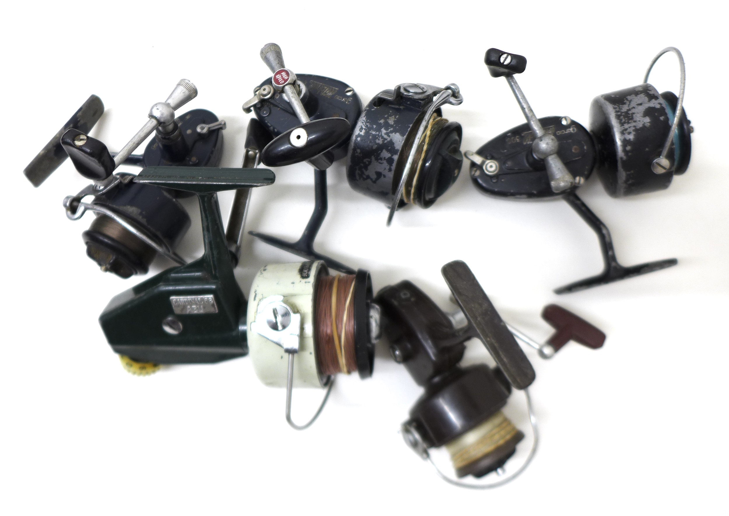 A collection of thirty three spool fishing reels including Shimano Triton Baitrunner, Cardinal - Image 5 of 6