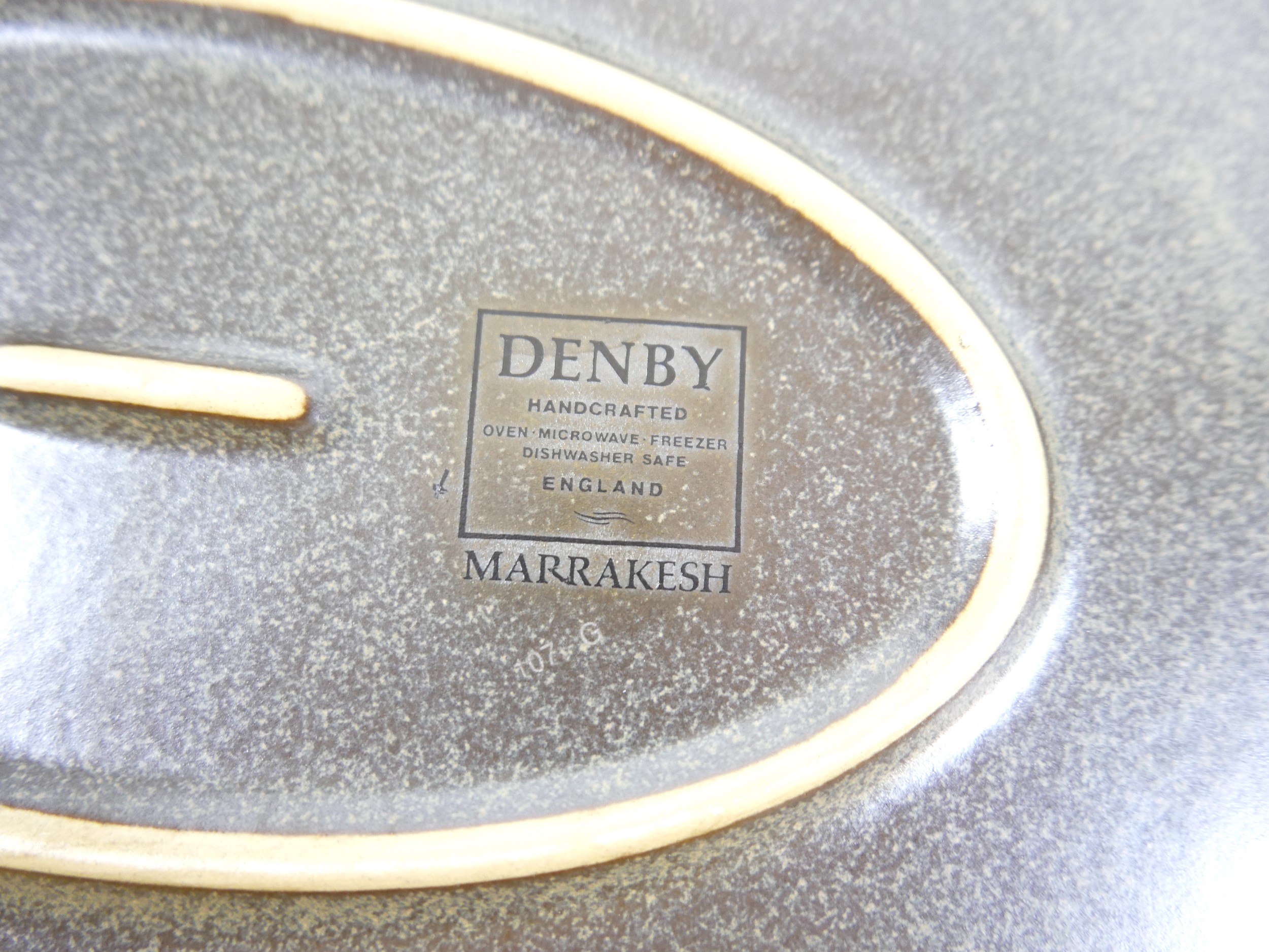 A Denby Marrakesh coffee/tea service forty two pieces. Some utensil marks but generally good. - Image 4 of 7