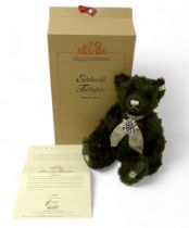 Steiff Teddy Bear Edelweiss Teddy Bear, green mohair, posable five jointed bear standing 38cm