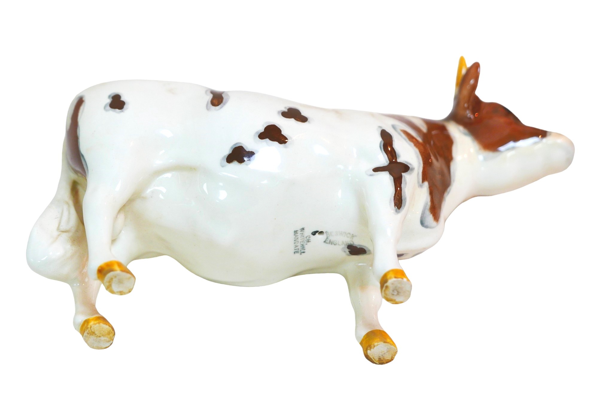 A Beswick Ayreshire Bull figurine, 'Ch. Whitehill Mandate' to its base. - Image 5 of 5