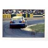 Will Hoy, British Touring Car Champion, signed photograph, 17 by 25cm, framed, 29 by 36cm.